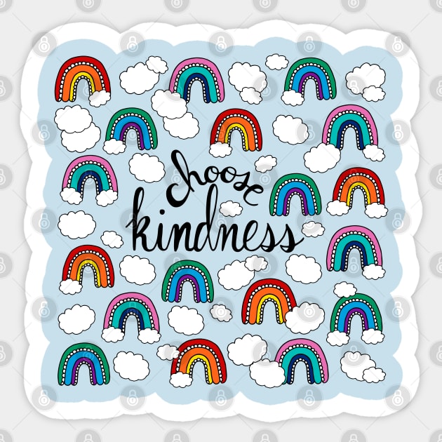 Choose Kindness Rainbow Palette Sticker by HLeslie Design